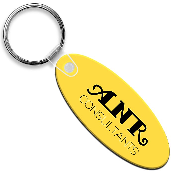 Custom Small Oval Soft Keychain - Opaque