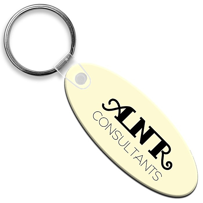 Custom Small Oval Soft Keychain - Opaque