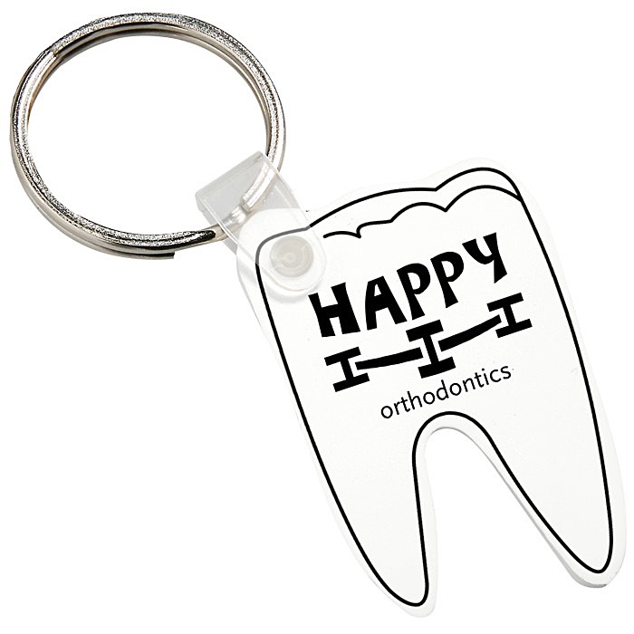 Custom Tooth Soft Keychain - Opaque