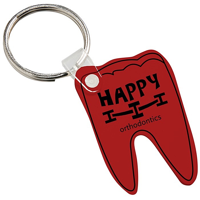 Custom Tooth Soft Keychain - Opaque