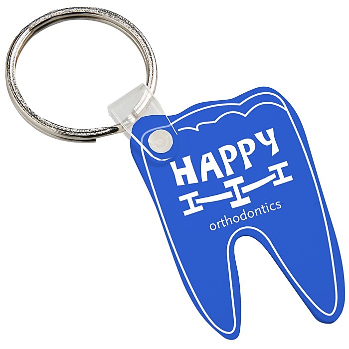 Custom Tooth Soft Keychain - Opaque