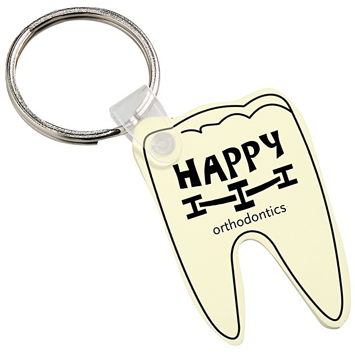 Custom Tooth Soft Keychain - Opaque