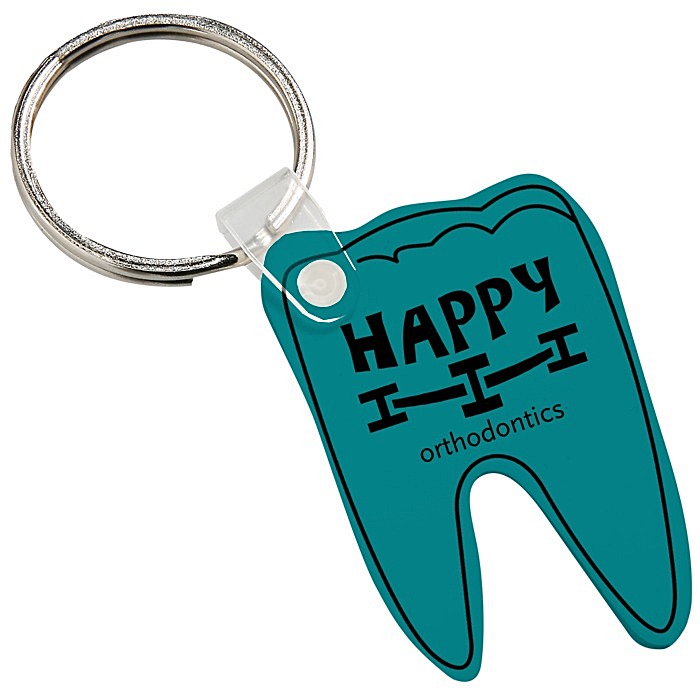 Custom Tooth Soft Keychain - Opaque