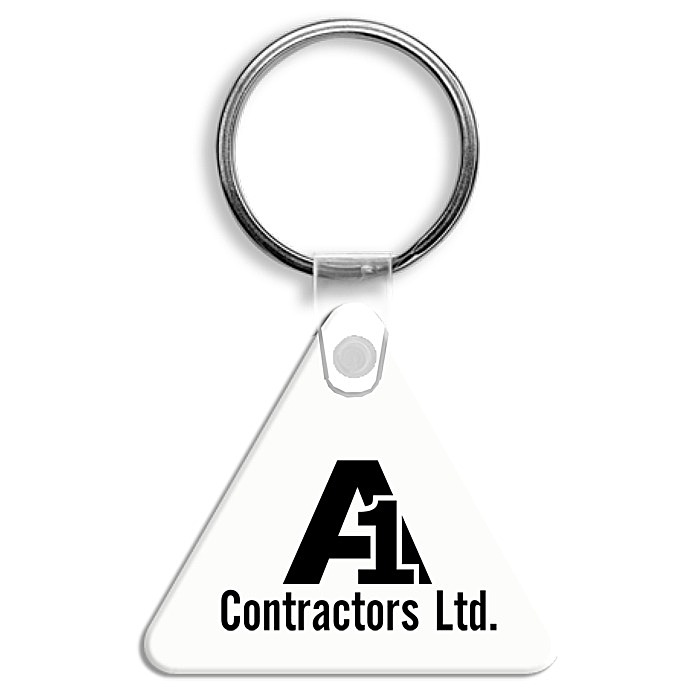 Custom Triangle Soft Keychain - Opaque