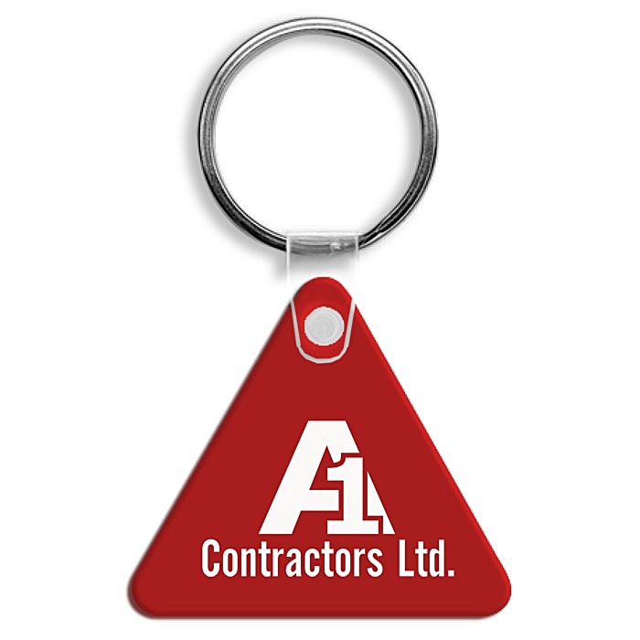 Custom Triangle Soft Keychain - Opaque