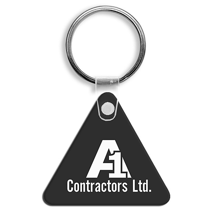 Custom Triangle Soft Keychain - Opaque