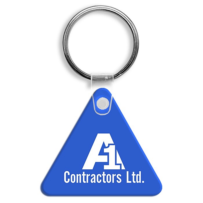 Custom Triangle Soft Keychain - Opaque