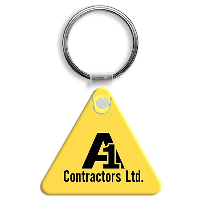 Custom Triangle Soft Keychain - Opaque