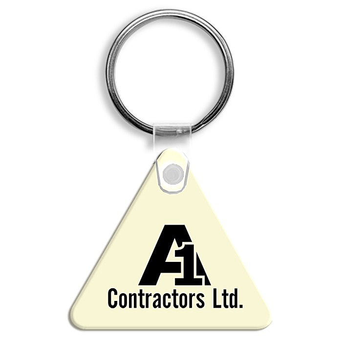 Custom Triangle Soft Keychain - Opaque