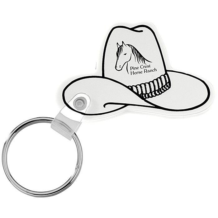 Custom Western Hat Soft Keychain - Opaque