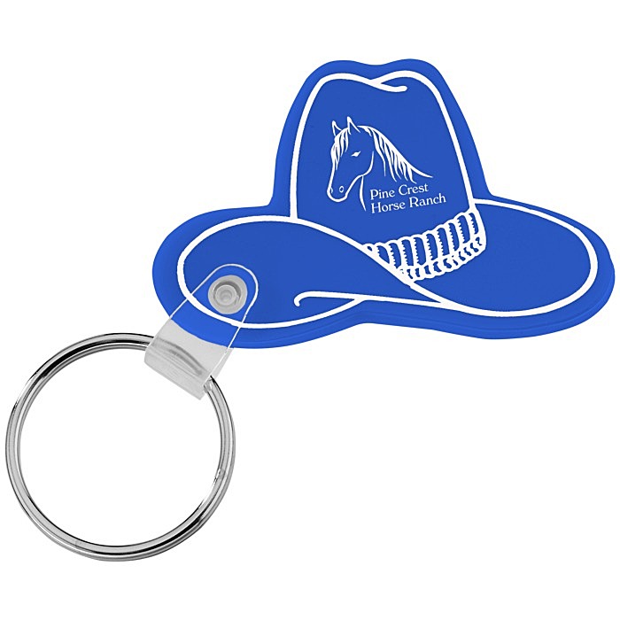 Custom Western Hat Soft Keychain - Opaque