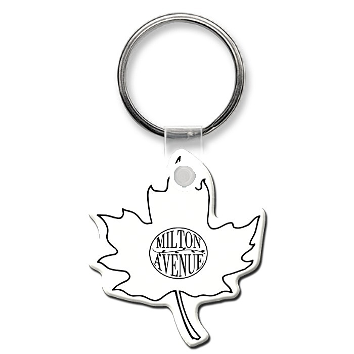 Custom Maple Leaf Soft Keychain - Opaque