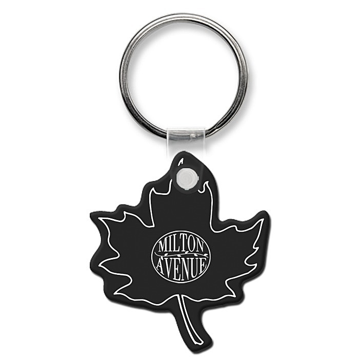Custom Maple Leaf Soft Keychain - Opaque