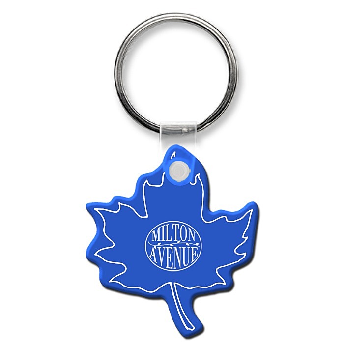 Custom Maple Leaf Soft Keychain - Opaque