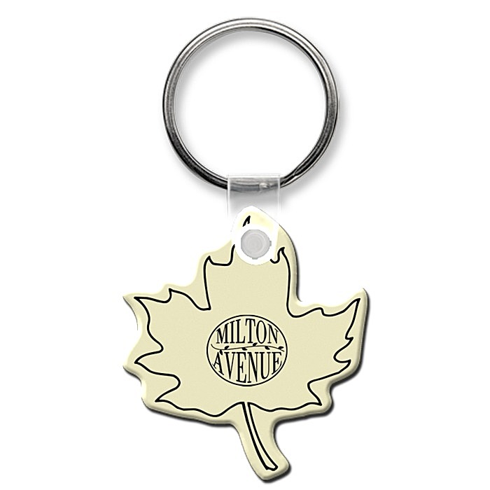 Custom Maple Leaf Soft Keychain - Opaque