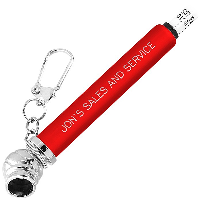 Custom Mini Tire Gauge with Keychain