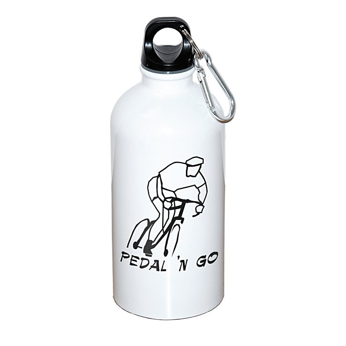 Custom Carabiner Stainless Steel Water Bottle - 16 oz.