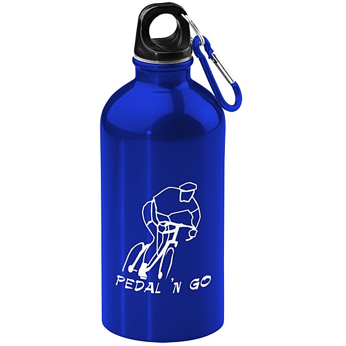 Custom Carabiner Stainless Steel Water Bottle - 16 oz.