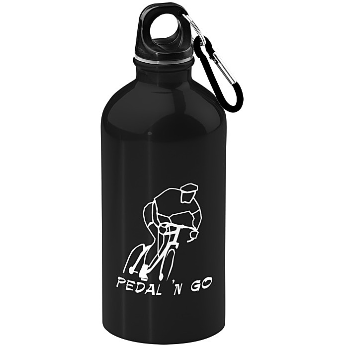 Custom Carabiner Stainless Steel Water Bottle - 16 oz. - 24 hr