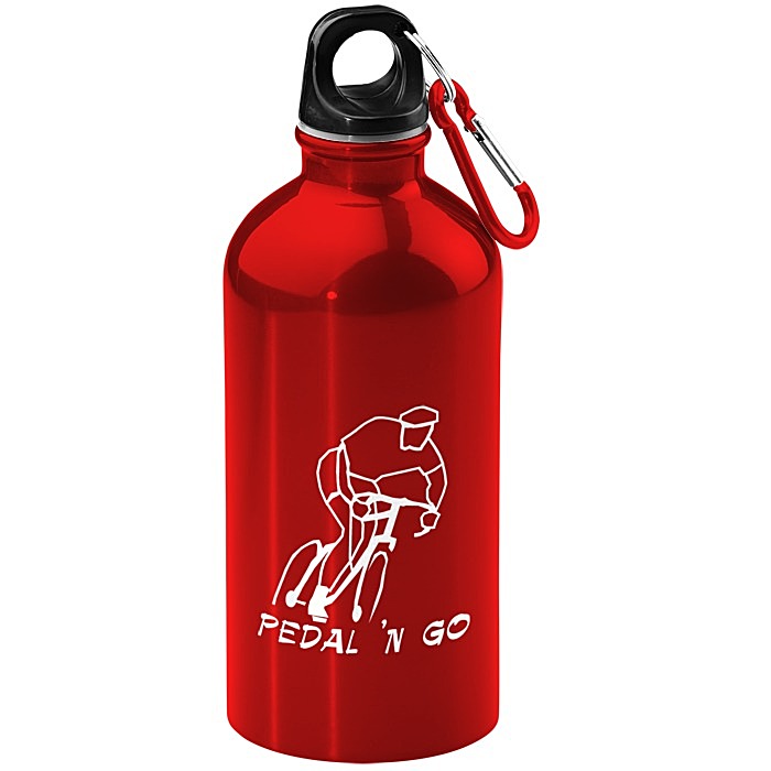 Custom Carabiner Stainless Steel Water Bottle - 16 oz. - 24 hr