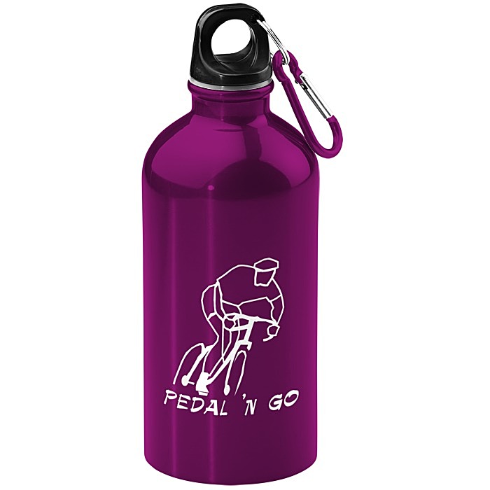 Custom Carabiner Stainless Steel Water Bottle - 16 oz. - 24 hr