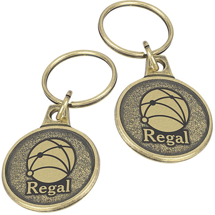 Custom Econo Metal Keychain - Round