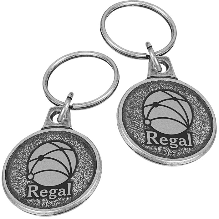 Custom Econo Metal Keychain - Round