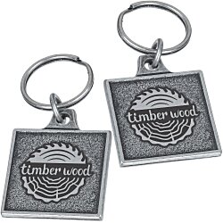 Custom Econo Metal Keychain - Square