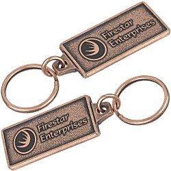 Custom Econo Metal Keychain - Rectangle