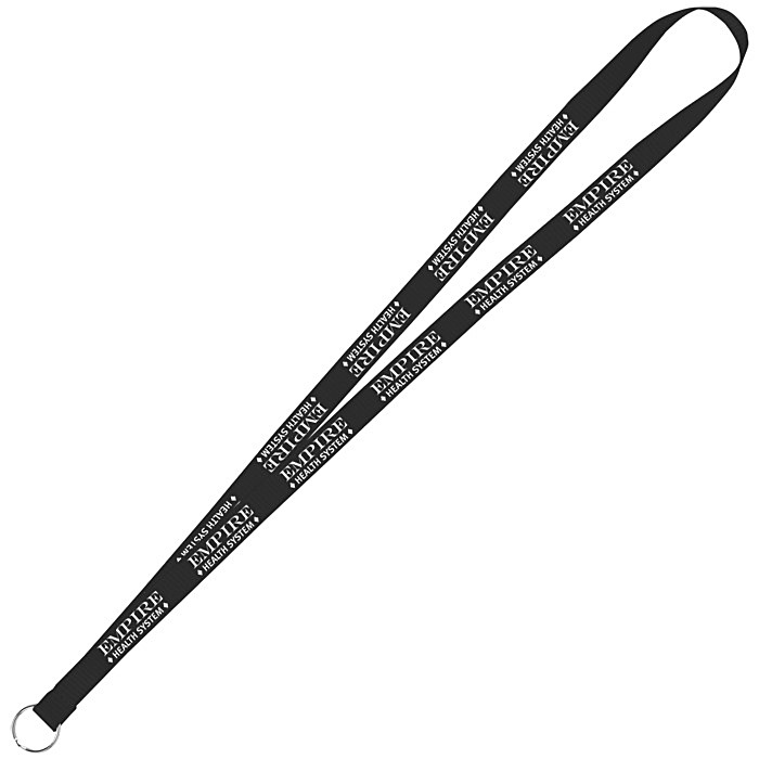 Custom Value Lanyard - 1/2 inch - Metal Split Ring