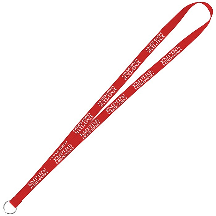 Custom Value Lanyard - 1/2 inch - Metal Split Ring