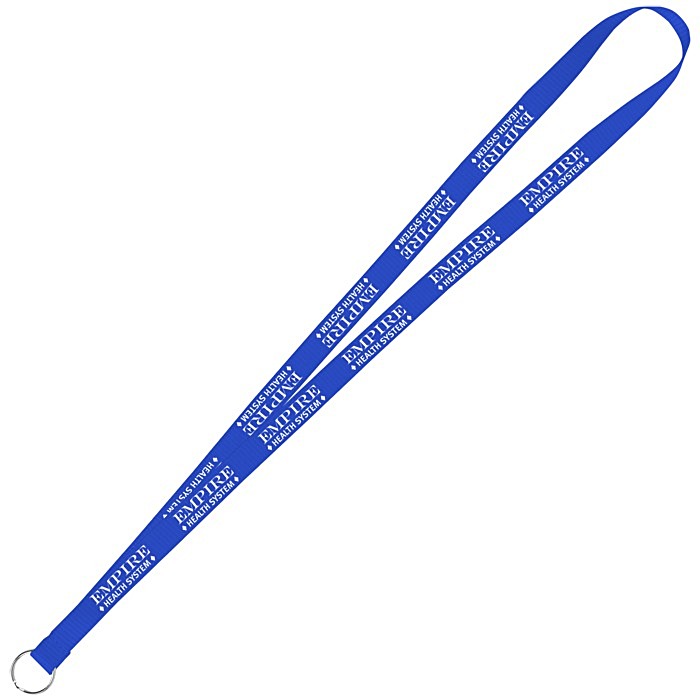 Custom Value Lanyard - 1/2 inch - Metal Split Ring