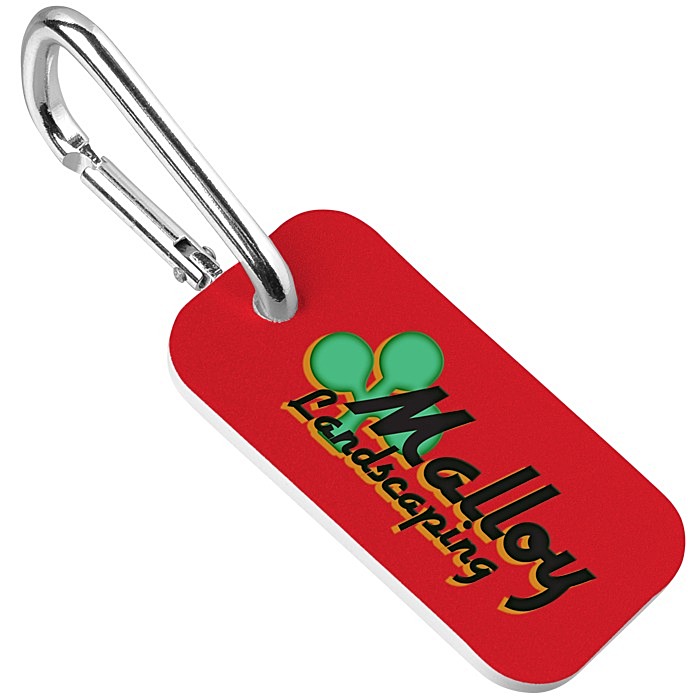 Custom Sof-Color Keychain with Carabiner