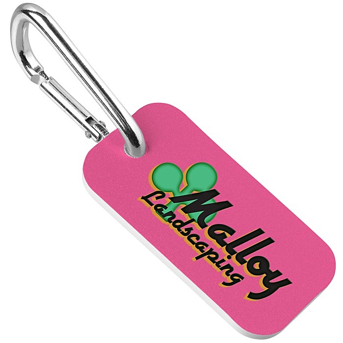 Custom Sof-Color Keychain with Carabiner