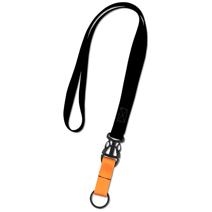 Custom Mix and Match Smooth Nylon Lanyard - 3/4 inch - 38 inches - Metal Split Ring