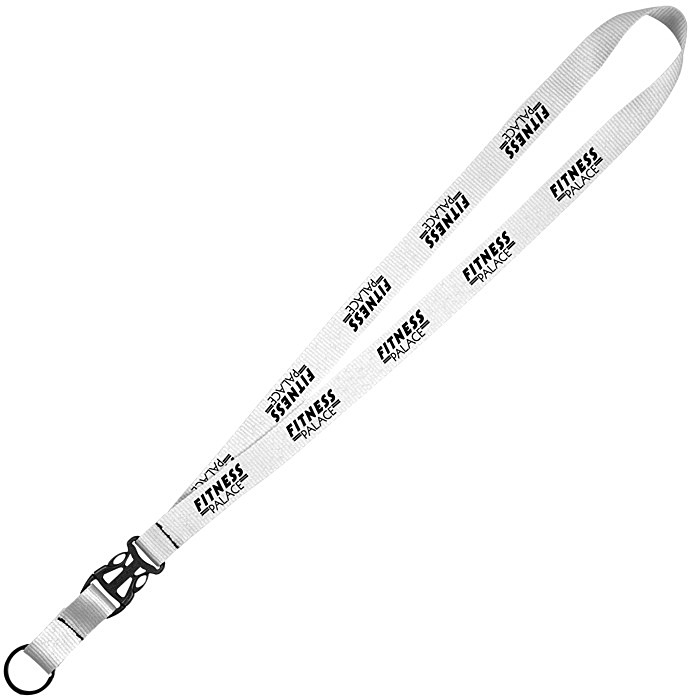 Custom Mix and Match Econ Poly Lanyard - 3/4 inch - 38 inches - Metal Split Ring