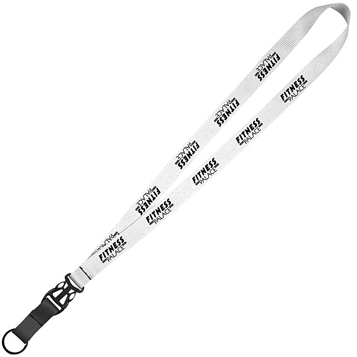 Custom Mix and Match Econ Poly Lanyard - 3/4 inch - 38 inches - Metal Split Ring