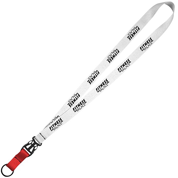 Custom Mix and Match Econ Poly Lanyard - 3/4 inch - 38 inches - Metal Split Ring