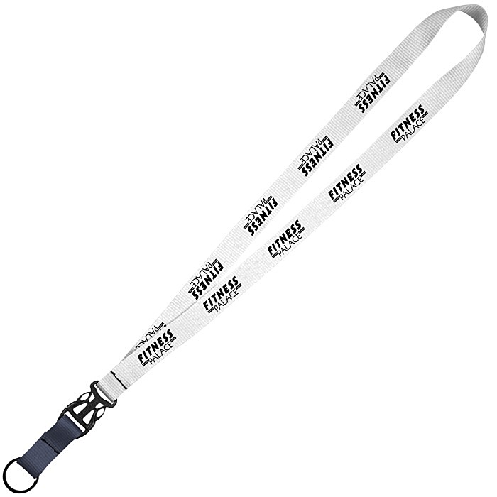 Custom Mix and Match Econ Poly Lanyard - 3/4 inch - 38 inches - Metal Split Ring