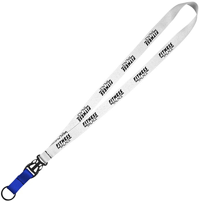Custom Mix and Match Econ Poly Lanyard - 3/4 inch - 38 inches - Metal Split Ring