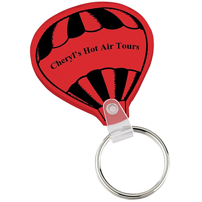 Custom Air Balloon Soft Keychain - Translucent
