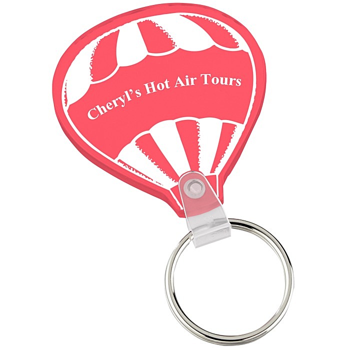 Custom Air Balloon Soft Keychain - Translucent