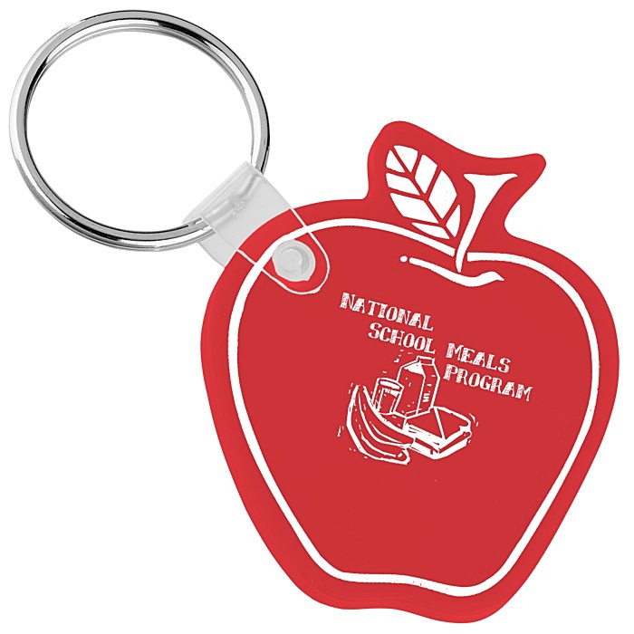 Custom Apple Soft Keychain - Translucent