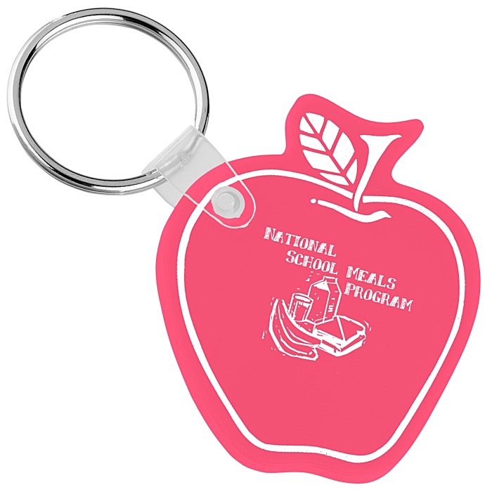Custom Apple Soft Keychain - Translucent