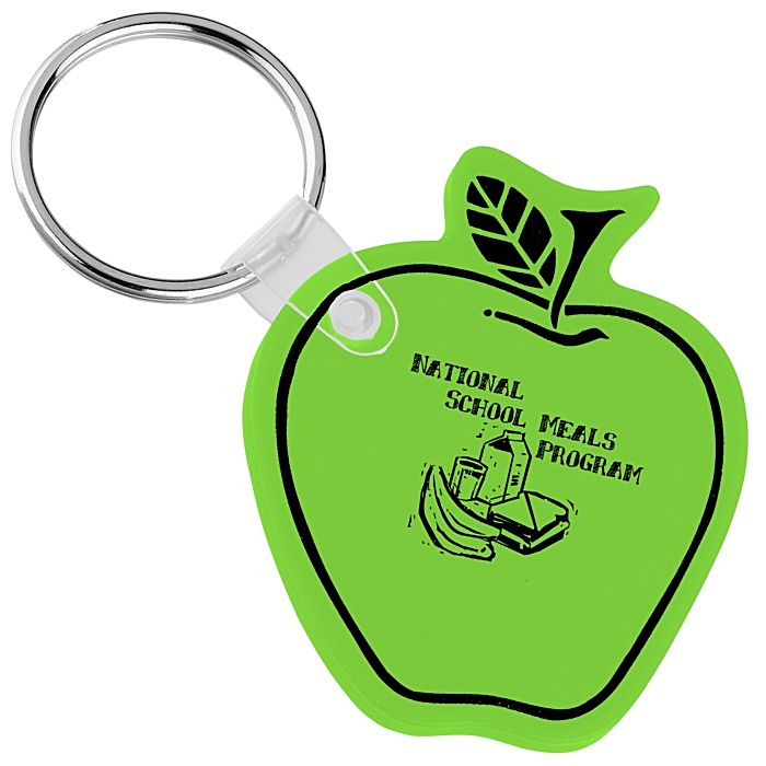 Custom Apple Soft Keychain - Translucent