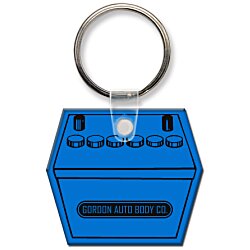 Custom Battery Box Soft Keychain - Translucent