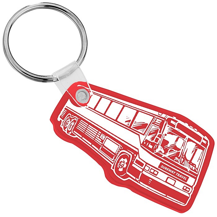 Custom Bus Soft Keychain - Translucent