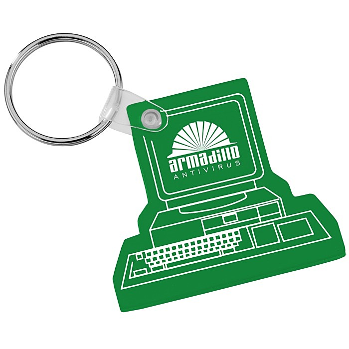 Custom Computer Soft Keychain - Translucent