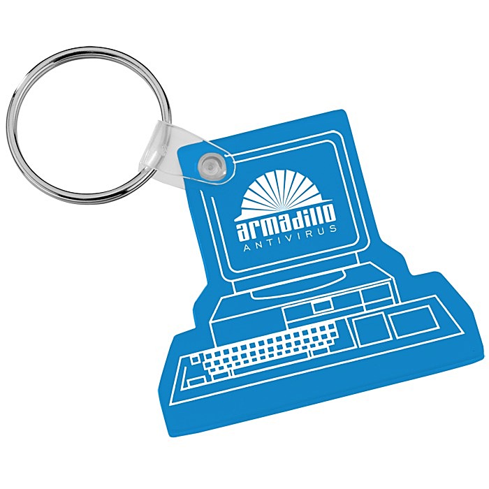 Custom Computer Soft Keychain - Translucent