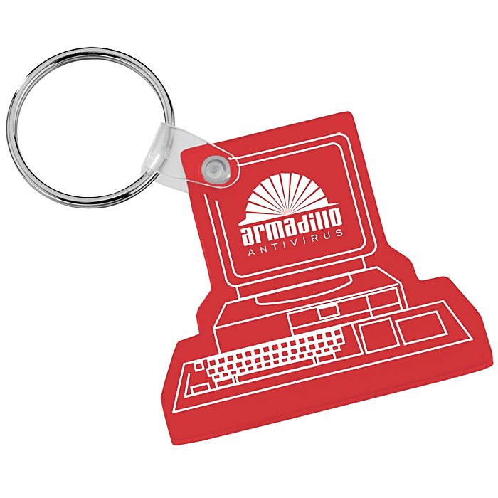 Custom Computer Soft Keychain - Translucent